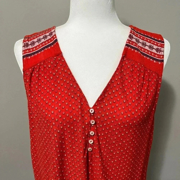 Lucky Brand Drop Needle Birder Print Tank Top - Picture 11 of 13